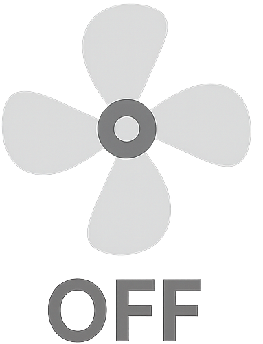 Wentylator wyłączony